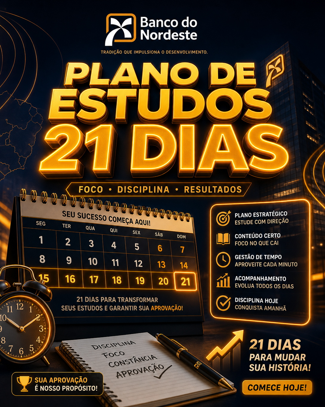 PLANO DE ESTUDOS 21 DIAS